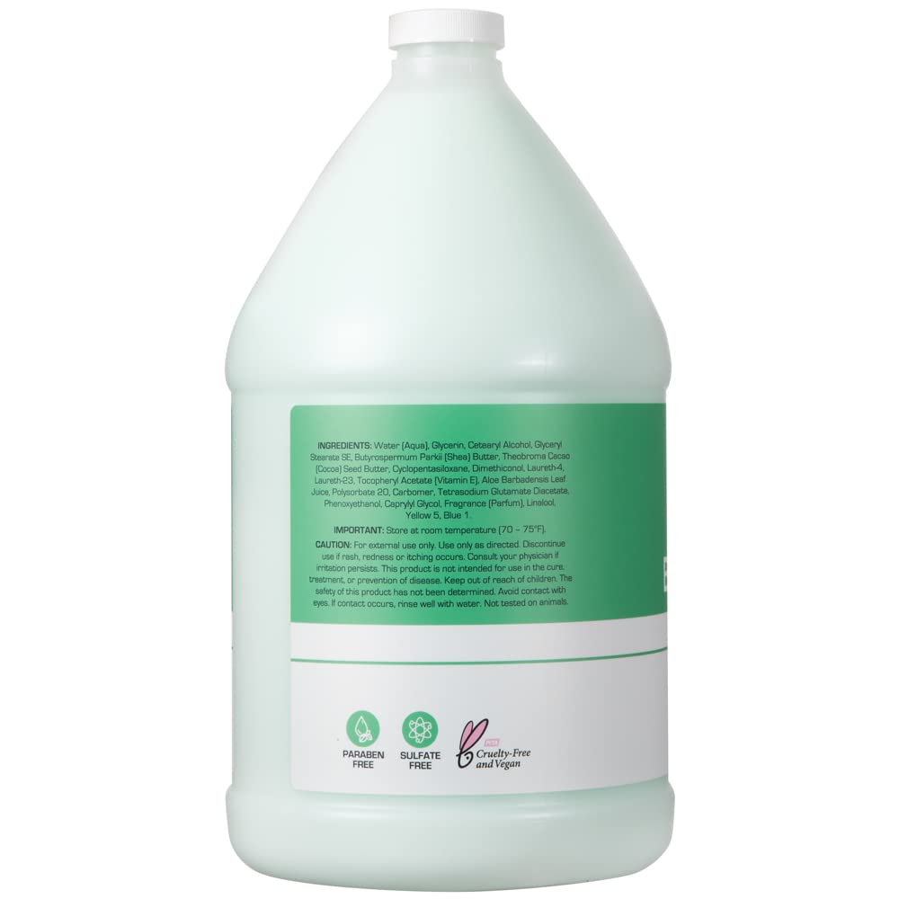Ginger Lily Farms loción mantequilla, ingredientes naturales con karité y vitamina E.