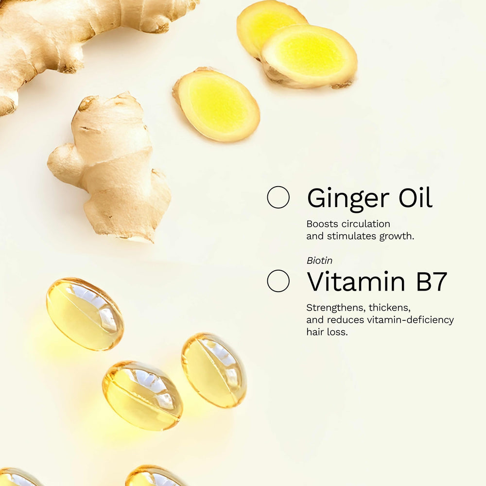 Ginger Milk Natural Care aplicación en cuero cabelludo para nutrición profunda.