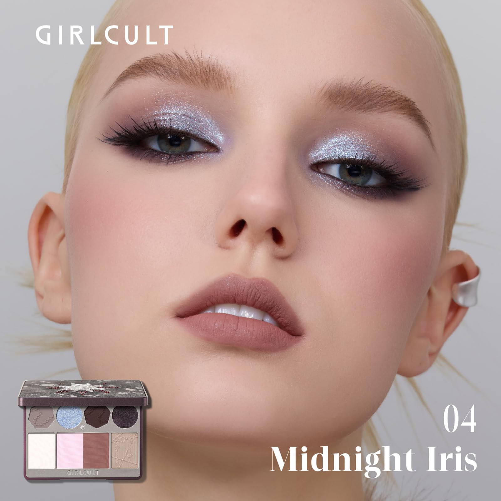 GIRLCULT paleta todo-en-uno rubor para mejillas de tono natural