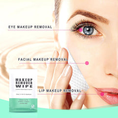 Gisdo toallitas desmaquillantes individuales empaquetadas, higiene facial rápida y práctica.