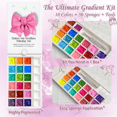 GJYUQHUA esponjas-uñas: esponjas suaves para difuminar colores y gradientes uniformes.