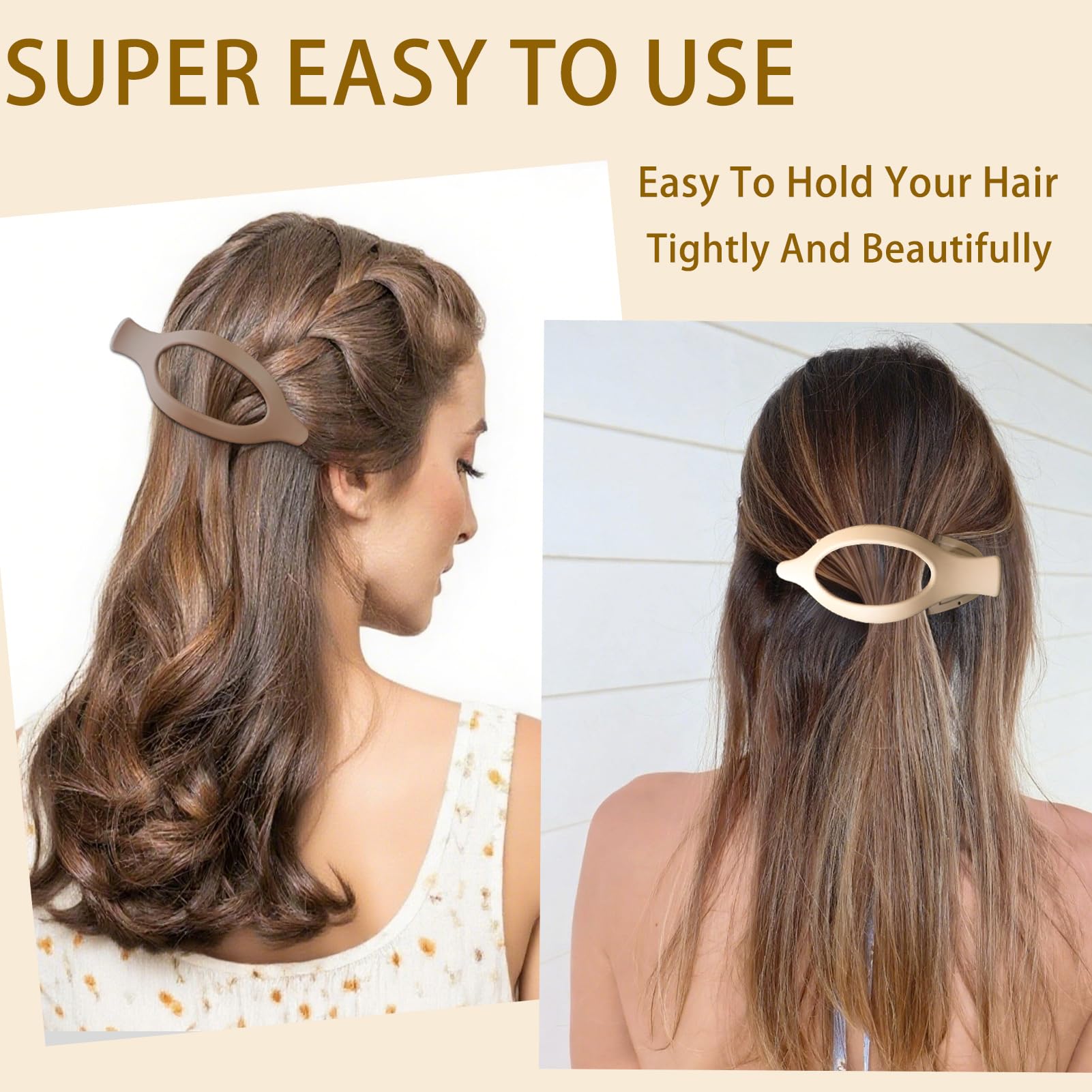 GKETN pinzas ligeras para cabello medio a grueso sin tirar