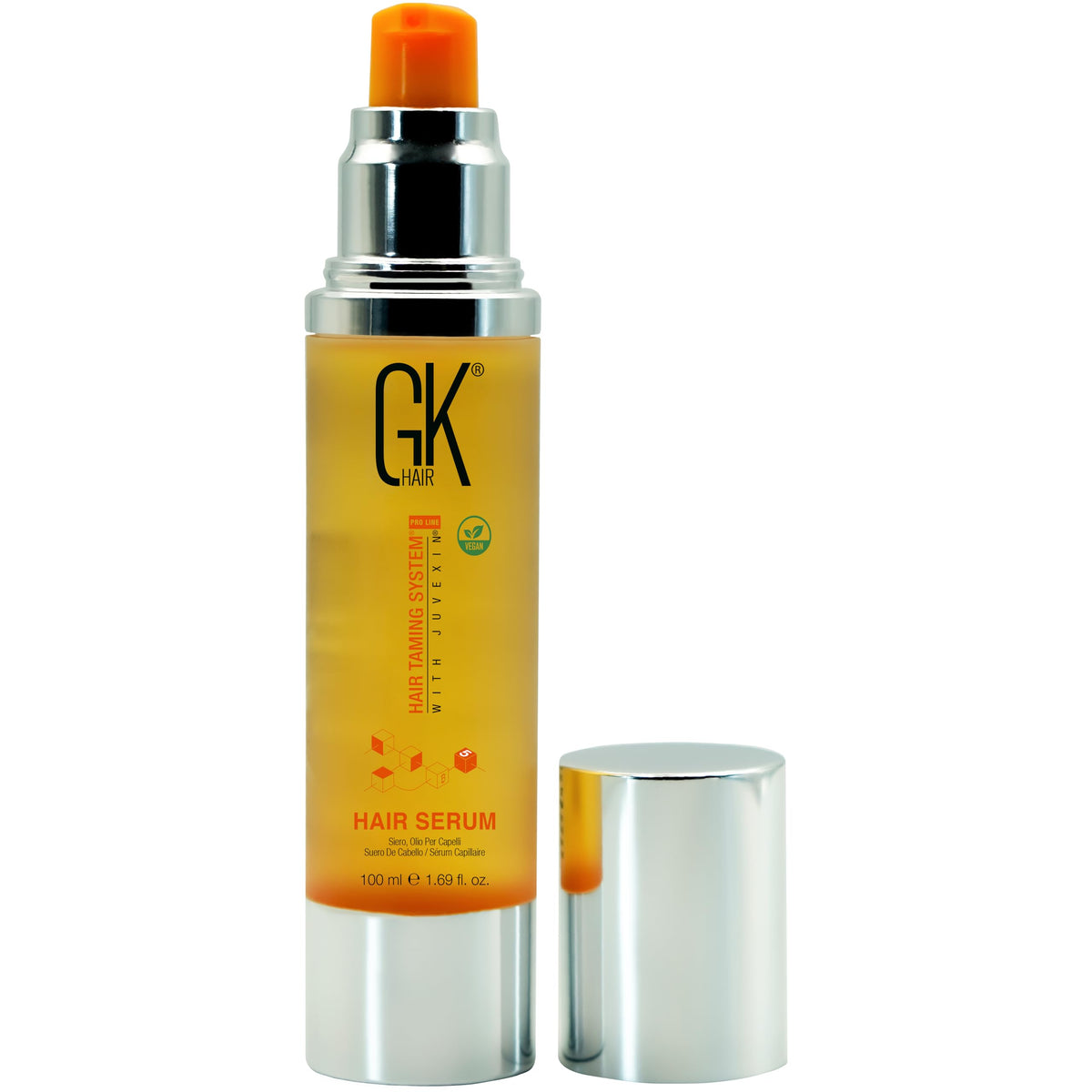 GK HAIR Oil con aceite de argán en botella para brillo y suavidad