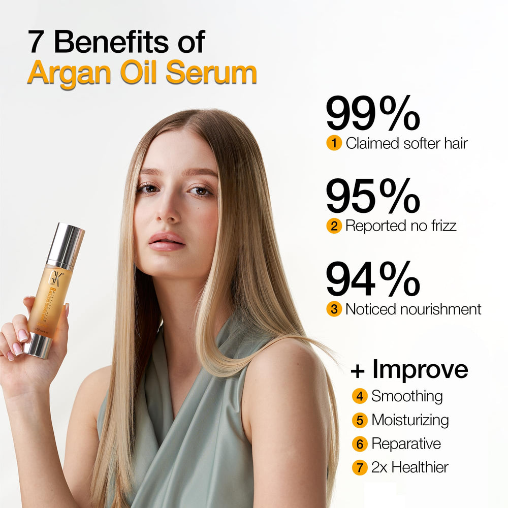 Pelo con brillo suave tras usar GK HAIR Oil