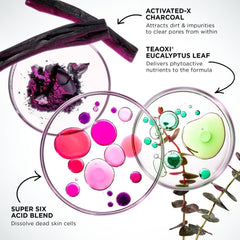 Efecto clareador instantáneo de Glamglow SUPERMUD en la tez.