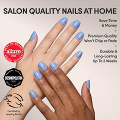 Cashmere Blue de Glamnetic: tono azul cielo opaco para looks invernales.