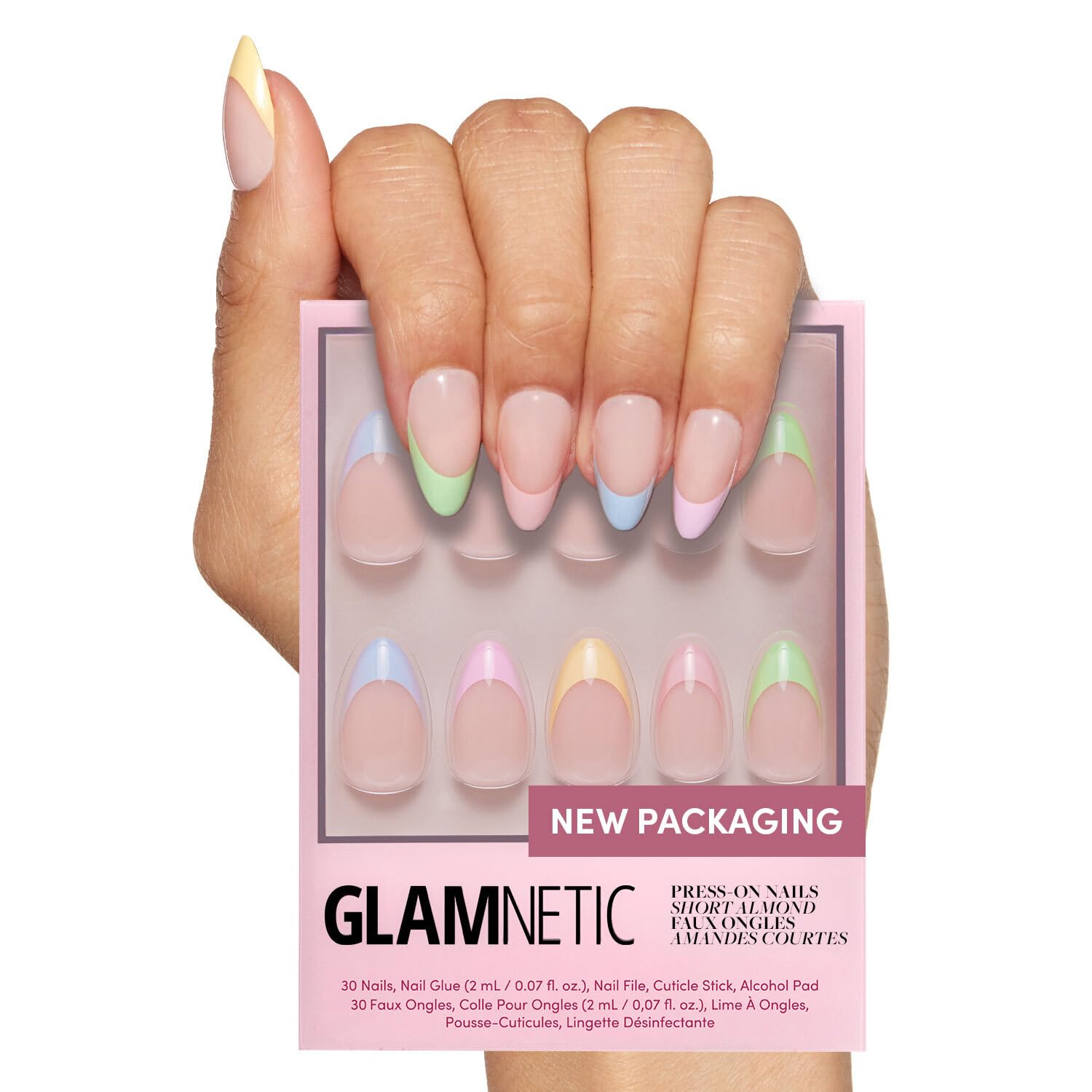 Glamnetic Confetti, base semitransparente para un look natural.