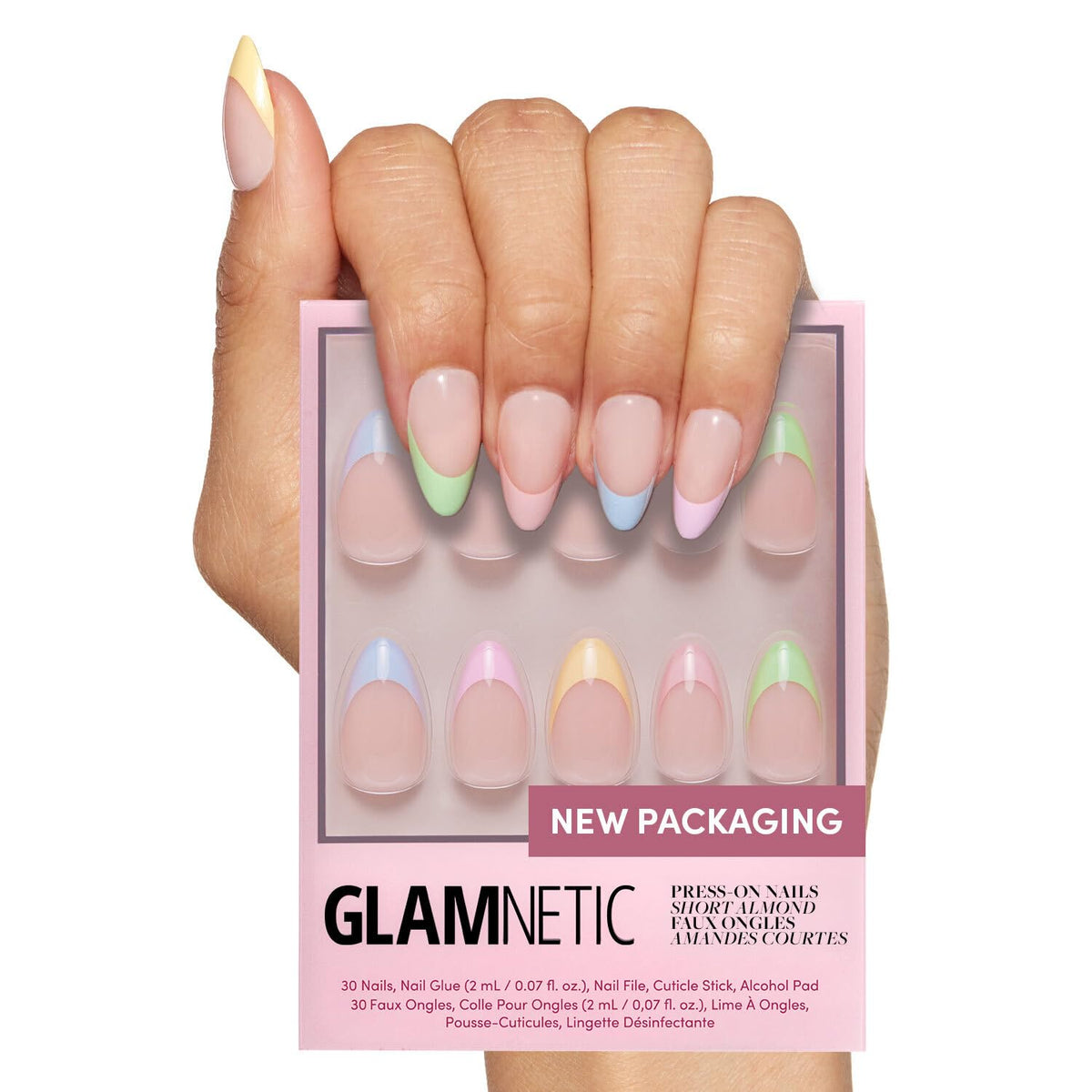 Glamnetic Confetti, base semitransparente para un look natural.