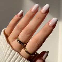 Glamnetic Creamer uñas ombre neutro para look diario y natural