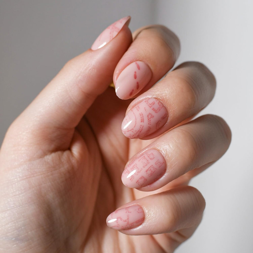 Glamnetic Marauder's Map uñas semitransparentes para look versátil y elegante