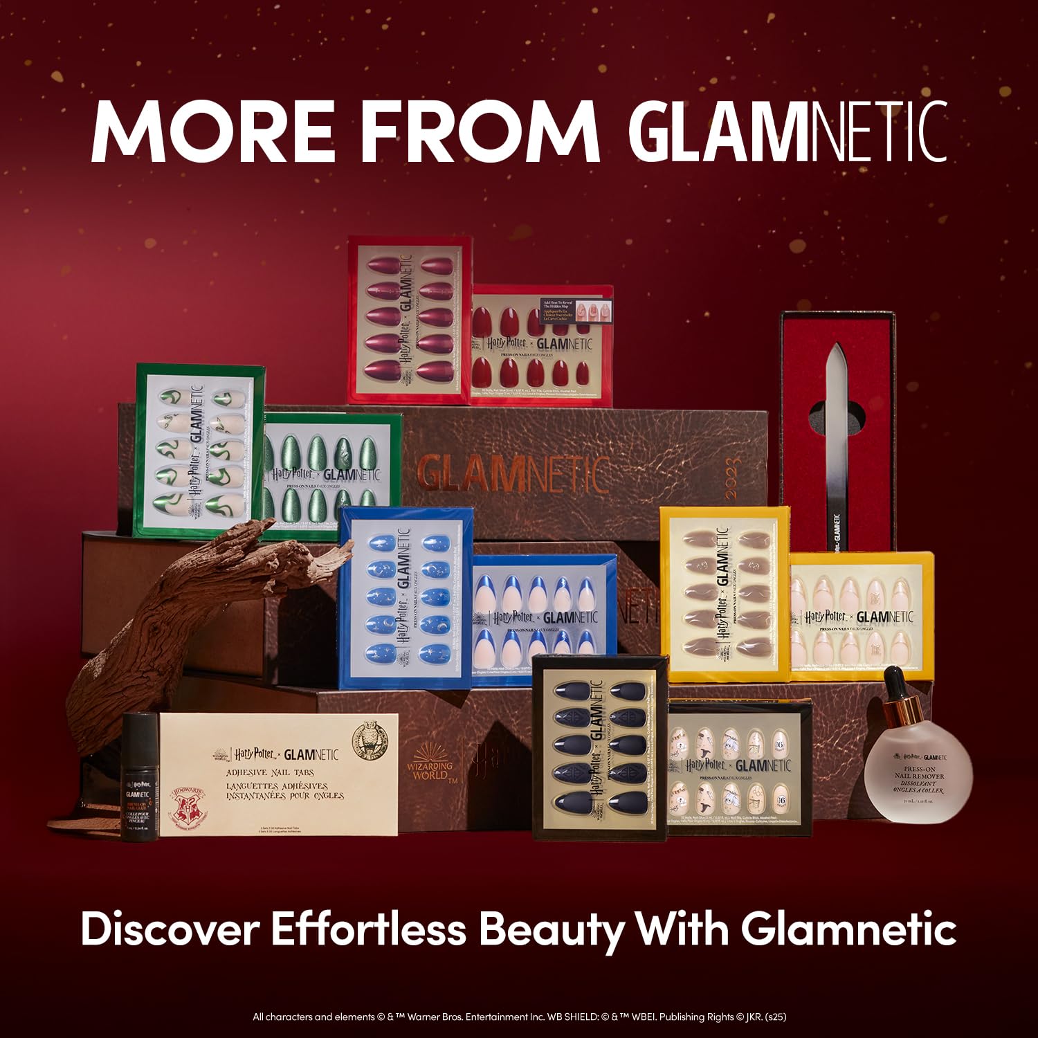Glamnetic lima y palito para remover pegamento con suavidad y facilidad.
