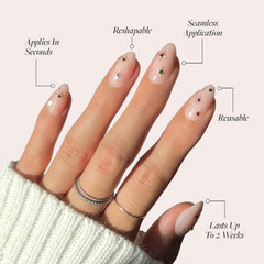 Glamnetic North Star: uñas en forma almendra corta para uso diario.