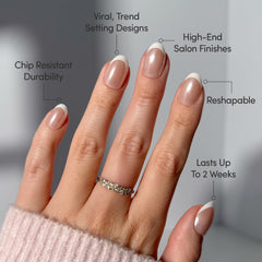 Glamnetic Pearlfect uñas de duración flexible, hasta dos semanas según uso