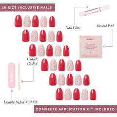 Glamnetic pegamento para uñas, fijación rápida y duradera.