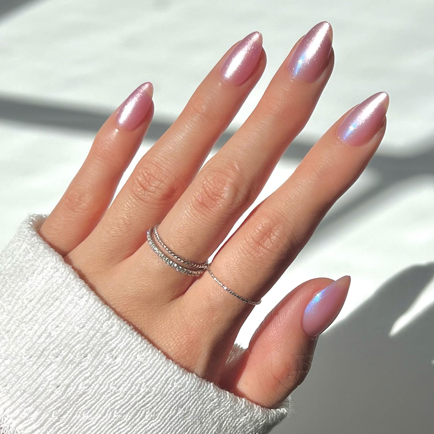 Glamnetic Seaspell uña con acabado terciopelo rosa, elegancia duradera