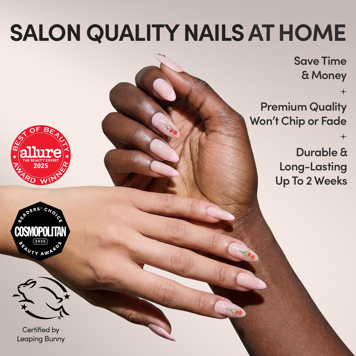 Glamnetic uñas detalle encaje: borde decorativo para un toque romántico y refinado.