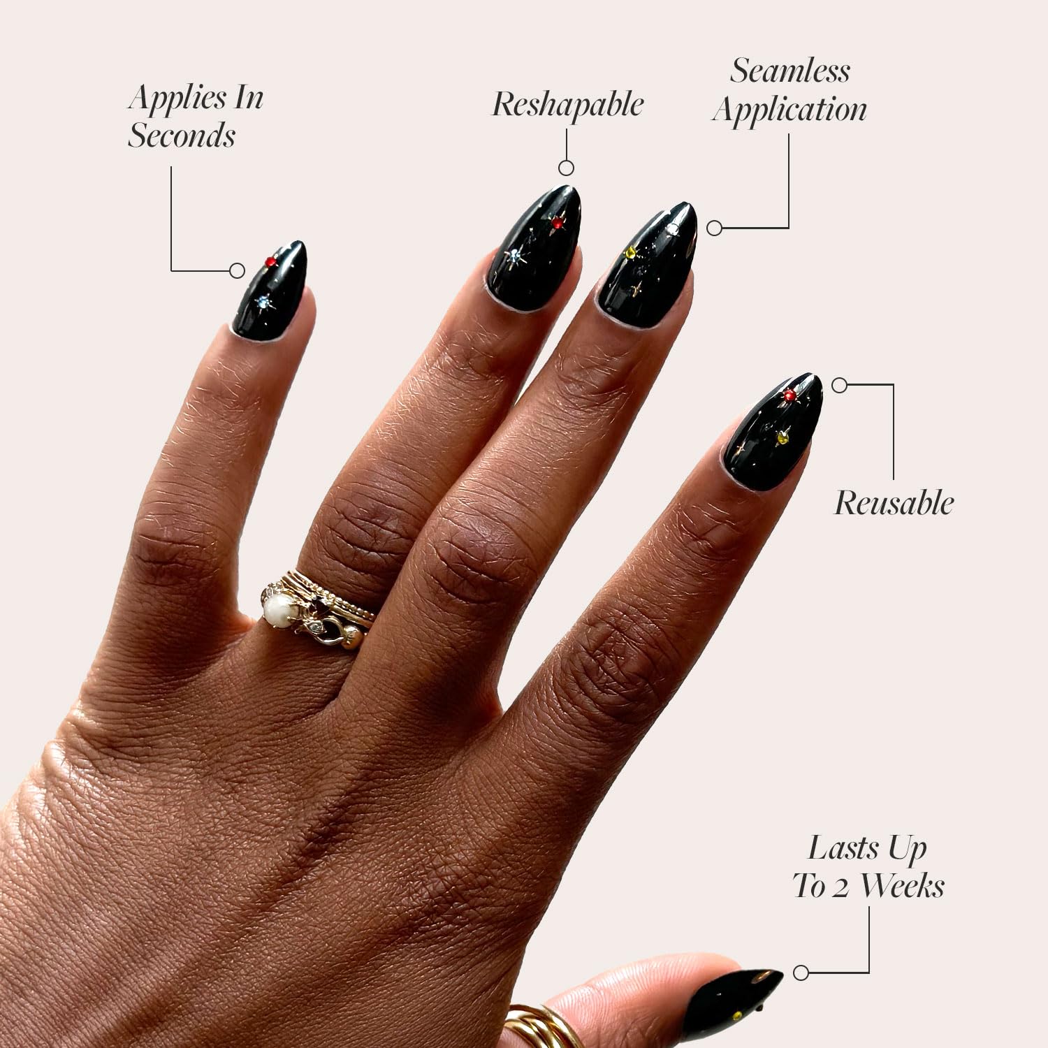 Glamnetic Winter Comet: gemas multicolores que elevan el estilo.