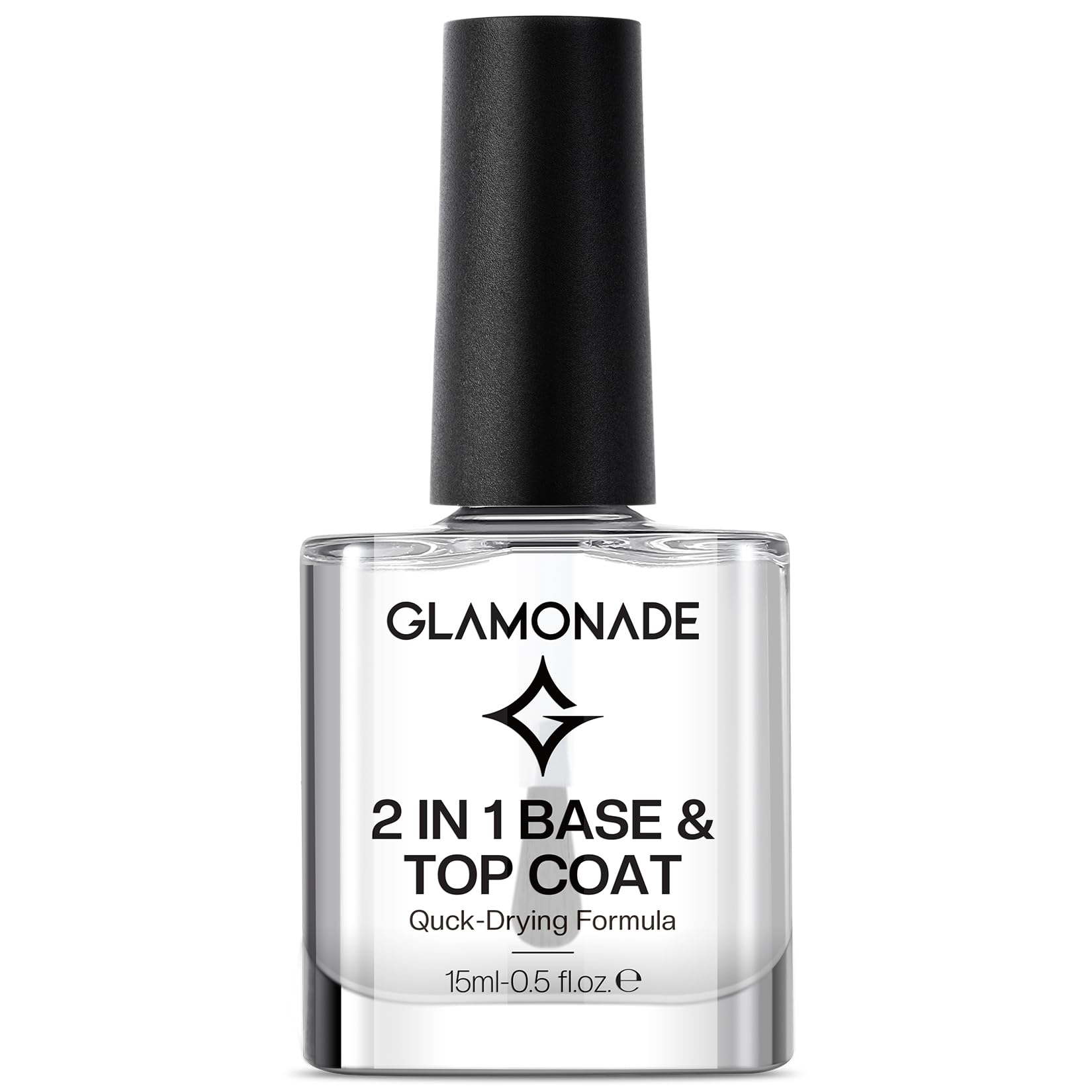 Glamonade Base: base y capa superior con brillo alto y secado rápido.