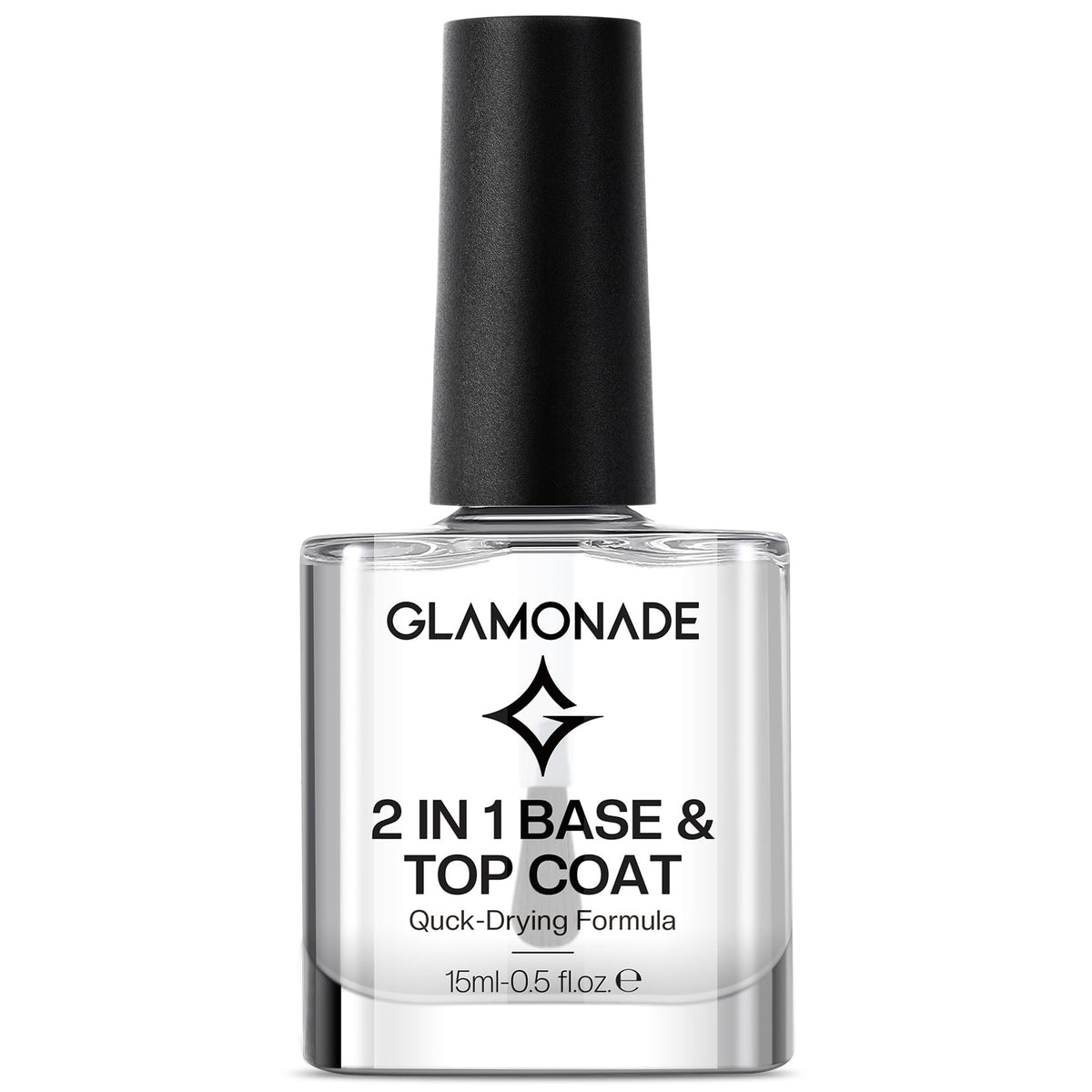 Glamonade Base: base y capa superior con brillo alto y secado rápido.