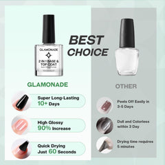 Glamonade Base: alta resistencia a rayaduras para un aspecto duradero.