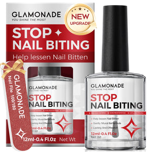 Glamonade kit 2 en 1 detiene la mordida de uñas y facilita el hábito.