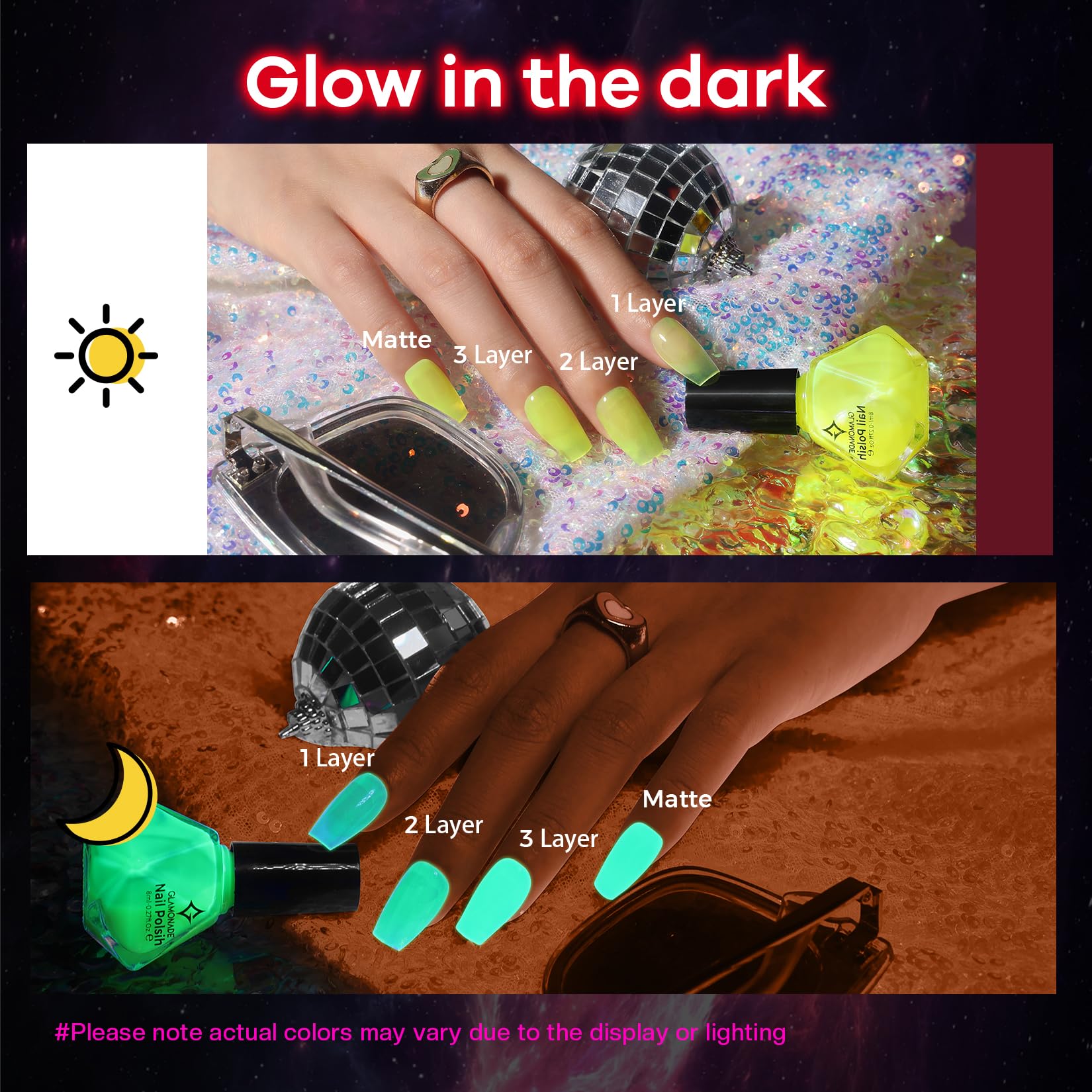 Glamonade Neon azul neón color eléctrico para looks nocturnos