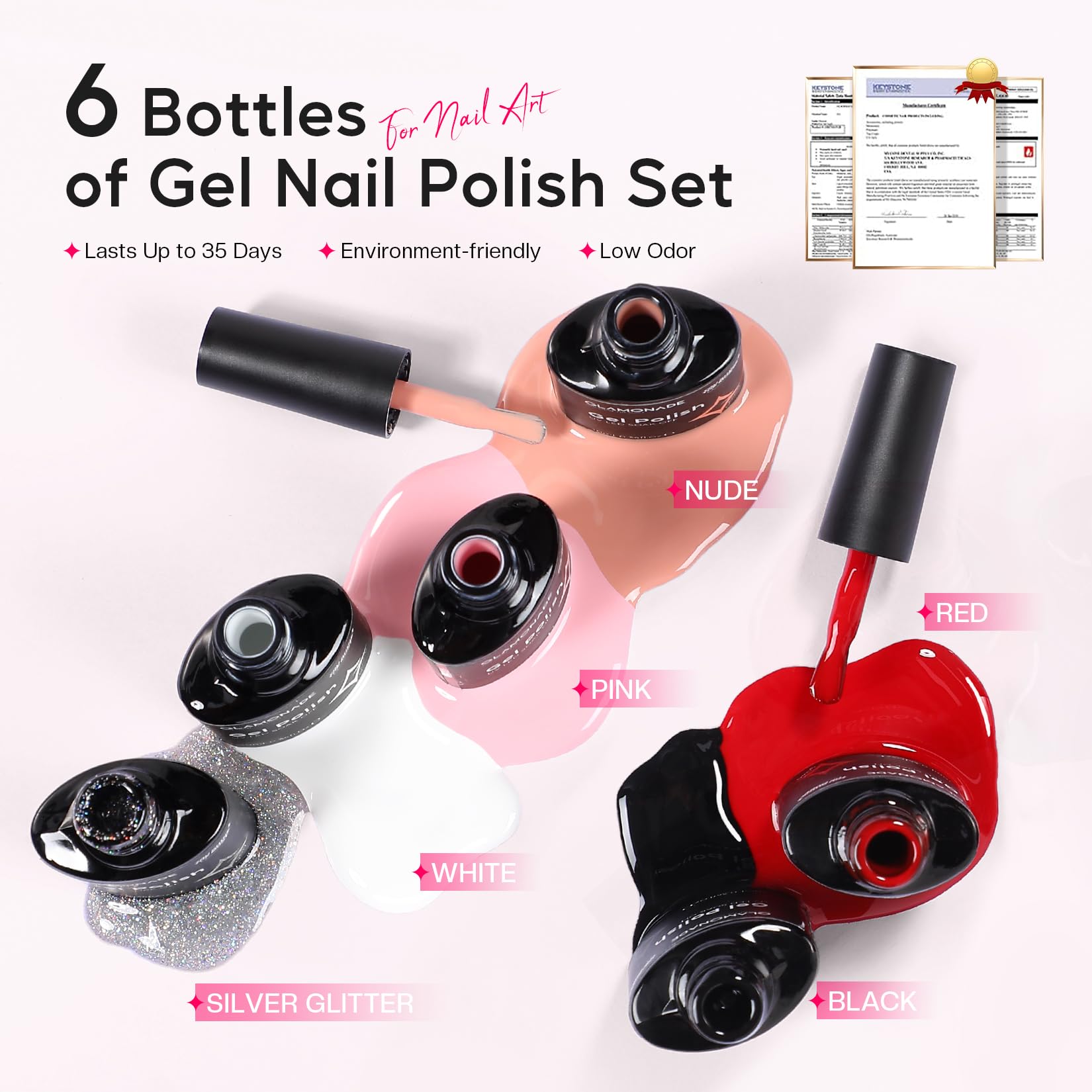 Tips de uñas Glamonade, instalación fácil para una estructura estable.