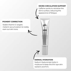 Gle Skincare serum de ojos, efecto desinflamante, ayuda a calmar la hinchazón.