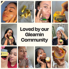 Aplicación de Gleamin por la mañana, crema ligera y de rápida absorción.