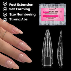 GlimightyX guías francesas pre-diseñadas para líneas limpias.