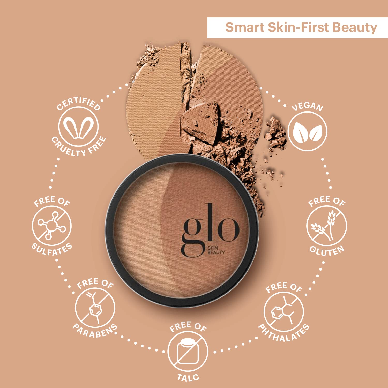 Glo Skin Beauty Bronceador Polvo Sunkiss, brillo sutil para look radiante