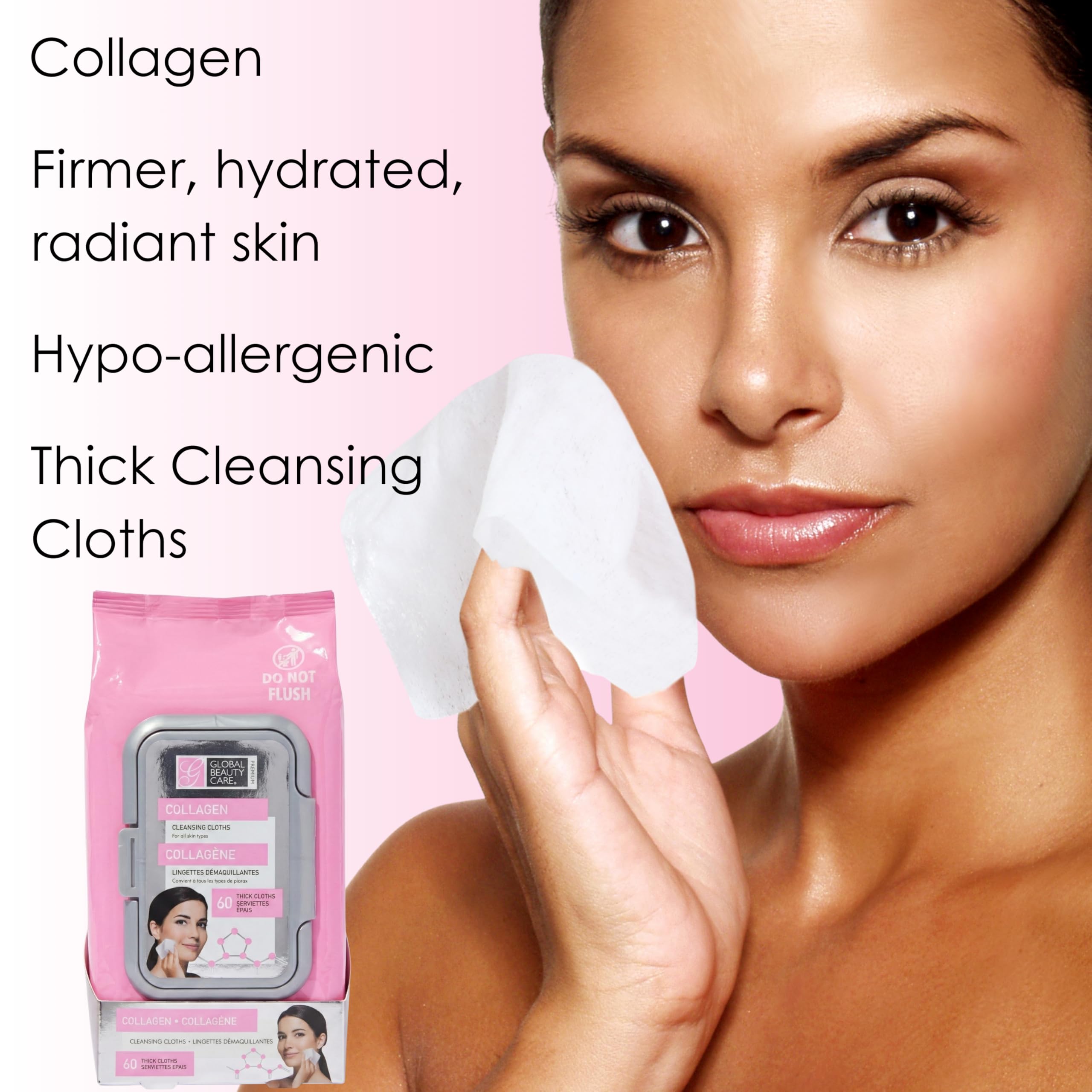 Global Beauty Care hidratacion facial con colageno tras limpieza diaria.
