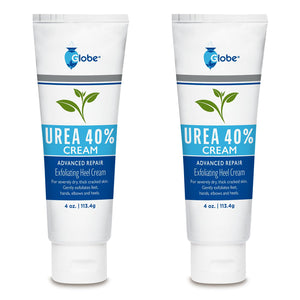 Globe crema de urea 40% para talones secos, hidratación profunda.