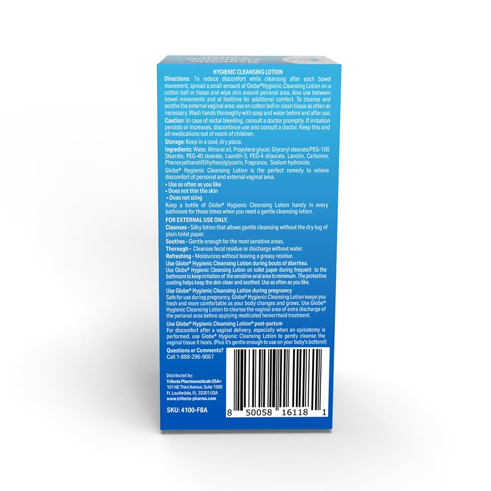 Envase compacto de Globe Hygienic Cleansing Lotion para cuidado diario.