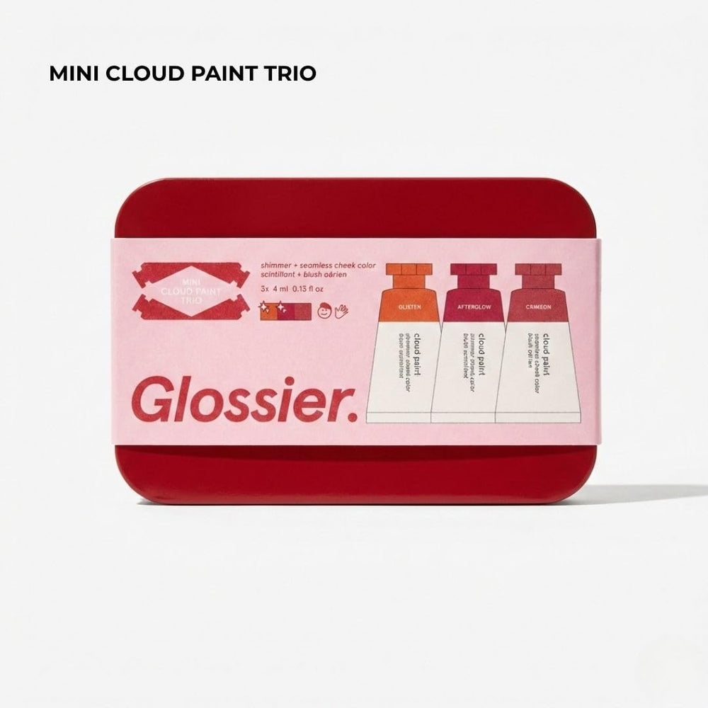 Glossier Mini Cloud Paint Glisten, rubor con brillo perlado para pómulos resaltados