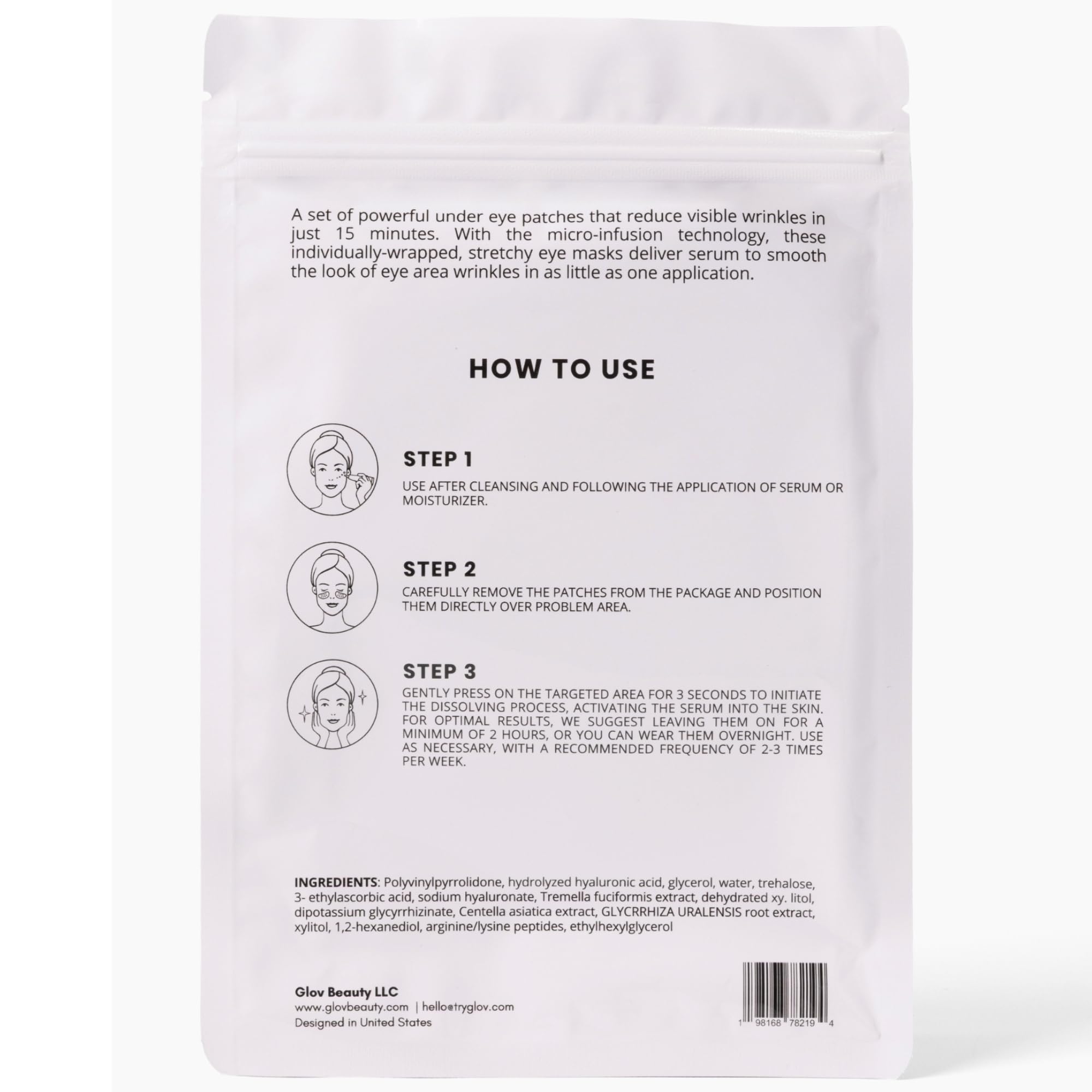 Glov Beauty Vitamina C e hialuronico para ojos más brillantes e hidratados.