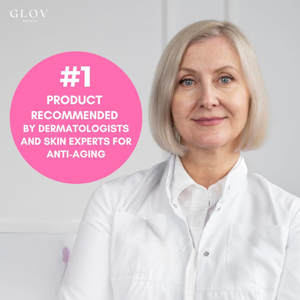 Glov Beauty sueros colágeno y péptidos para piel más firme.