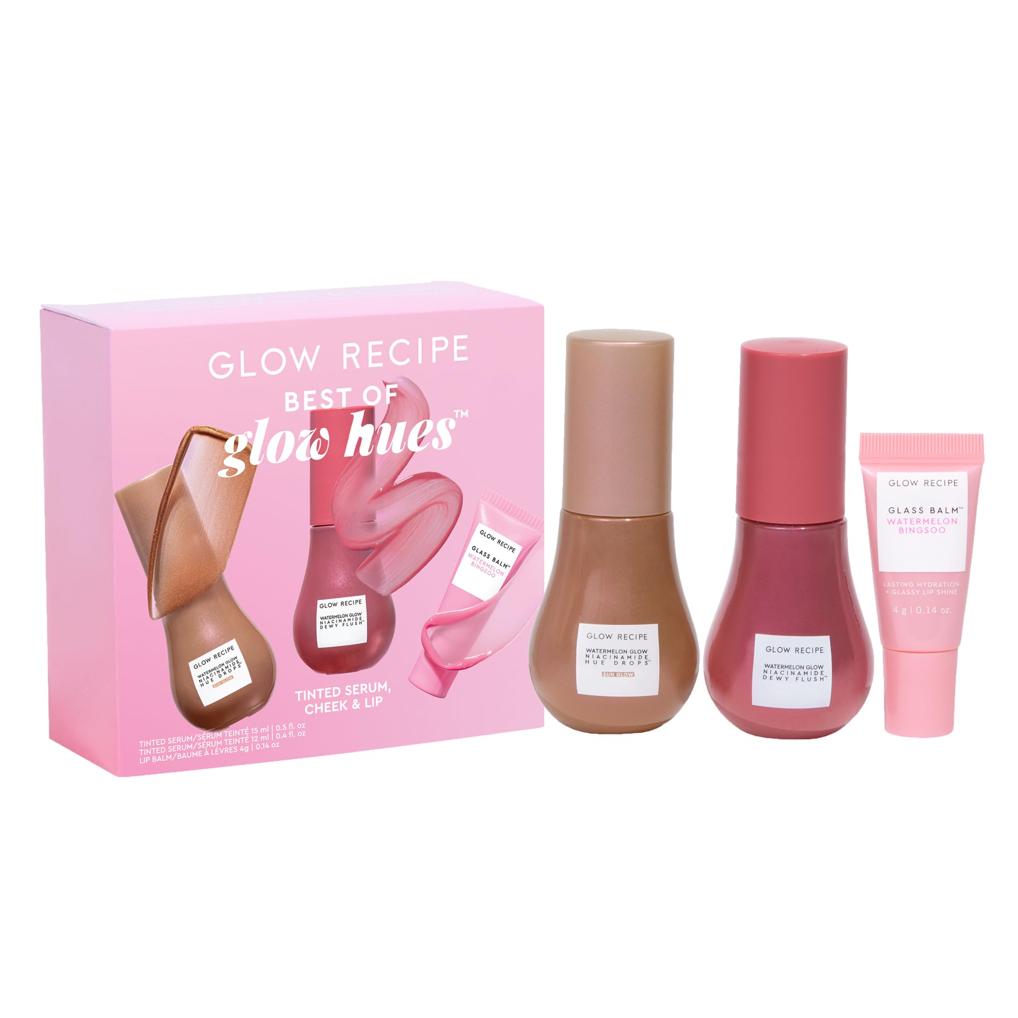 Glow Recipe Hue Drops Sun Glow en botella: brillo suave y hidratación.
