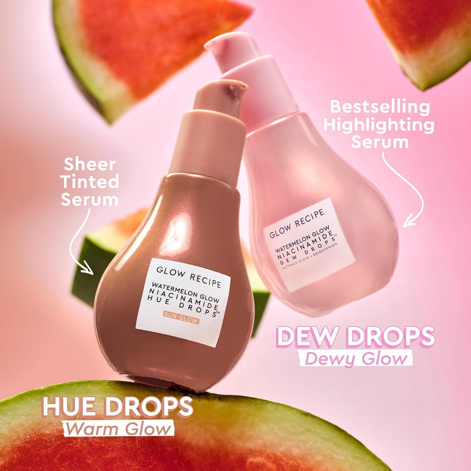 Glow Recipe Watermelon Niacinamide Dew Drops, brillo natural para puntos altos.