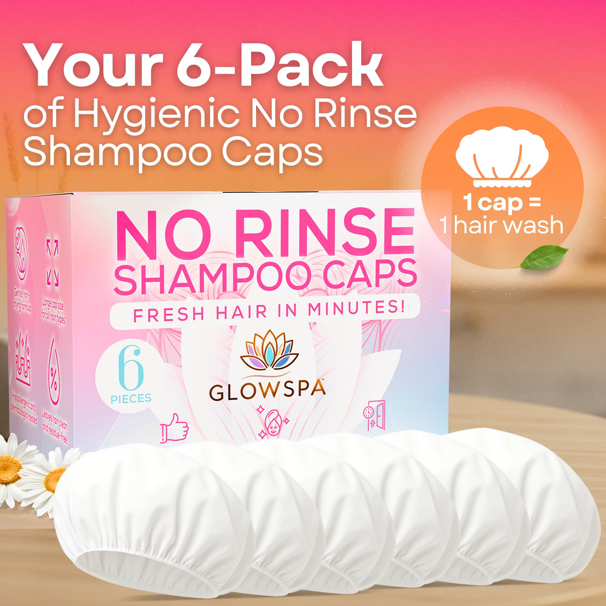 GLOWSPA Fórmula sin alcohol y pH balanceado para cabello sensible