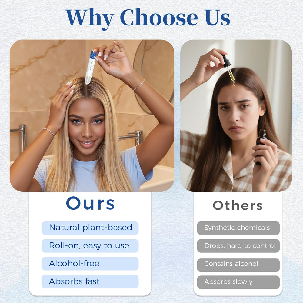 Aplicación doble para estimular el grosor del cabello