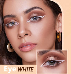 Go Ho delineado blanco cejas aplicación suave para un look definido