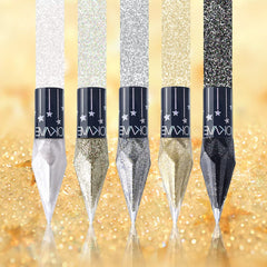 Go Ho delineador líquido plateado con glitter para trazos definidos
