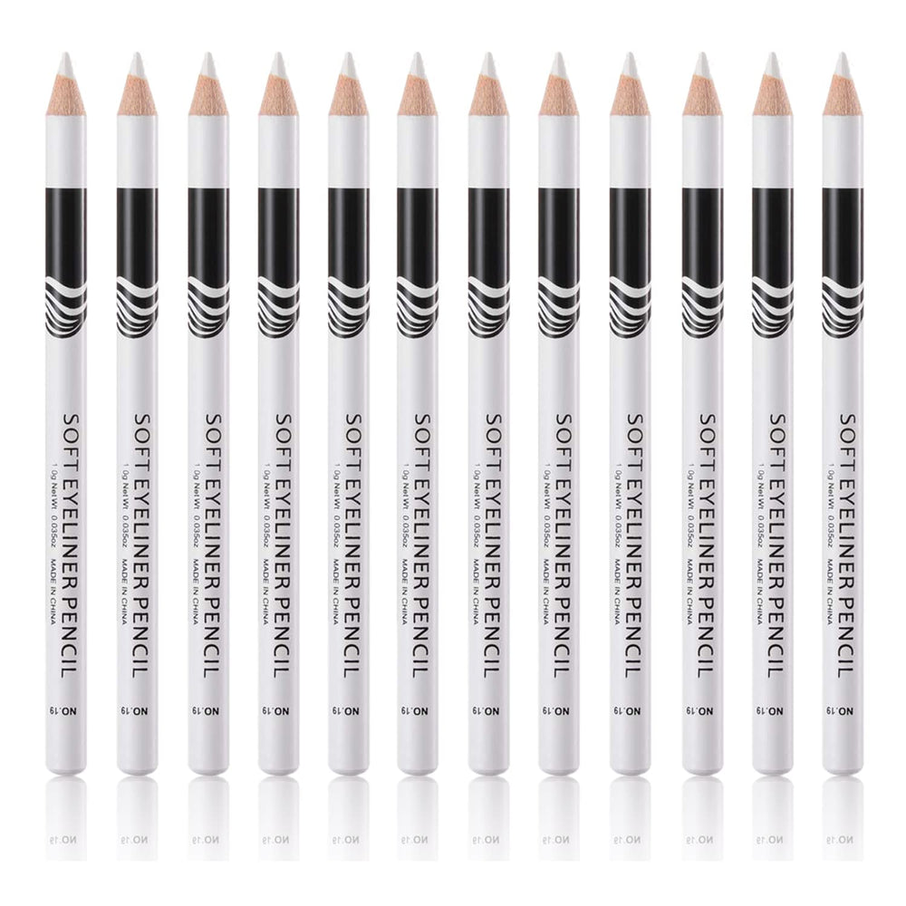 Go Ho lapices cejas delineado blanco set: ideal para resaltar cejas y párpados