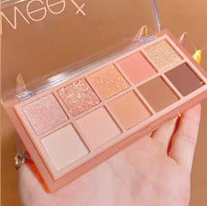 Go Ho paleta sombras 10 colores, caja cerrada, ideal para viajes