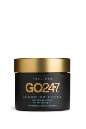 GO247 Grooming Cream envase compacto para uso diario y transporte