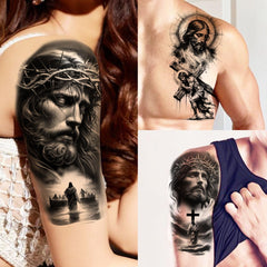 GOCOLORING Rosa y flor: tatuaje temporal femenino para looks suaves.