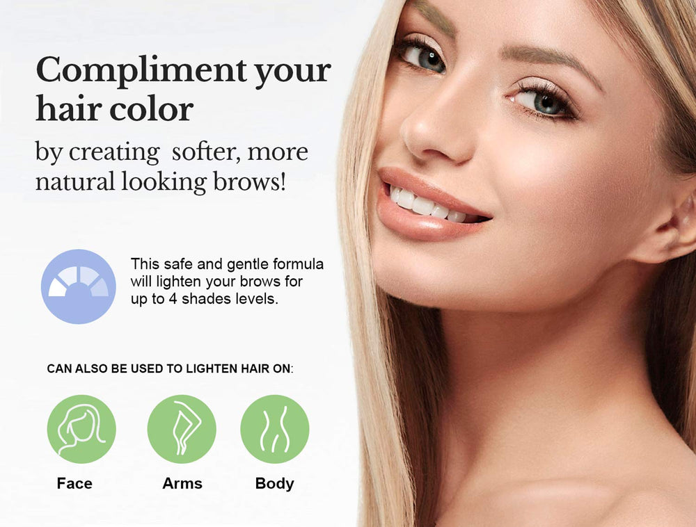 Godefroy crema aclaradora para cejas, aplicación rápida y cómoda.