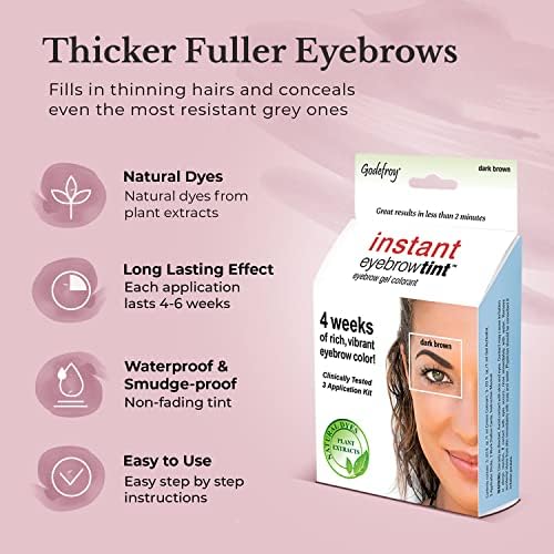 Godefroy color marrón medio para cejas, ajuste de tono sencillo.