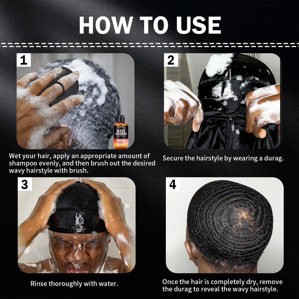 Goiple 360 Waves Shampoo cuero cabelludo sano gracias a limpiadores suaves y aminoácidos.